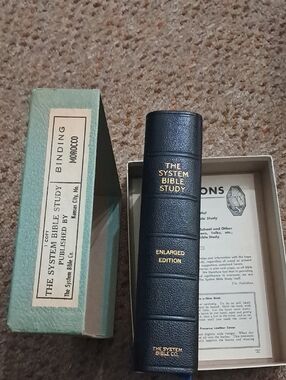 The System Bible Study Enlarged Edition Black Softcover.Still In Original Box